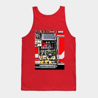 Fireman - Dials and Hoses on Fire Truck Tank Top